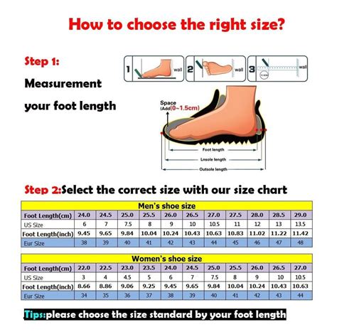 oran sandals size guide